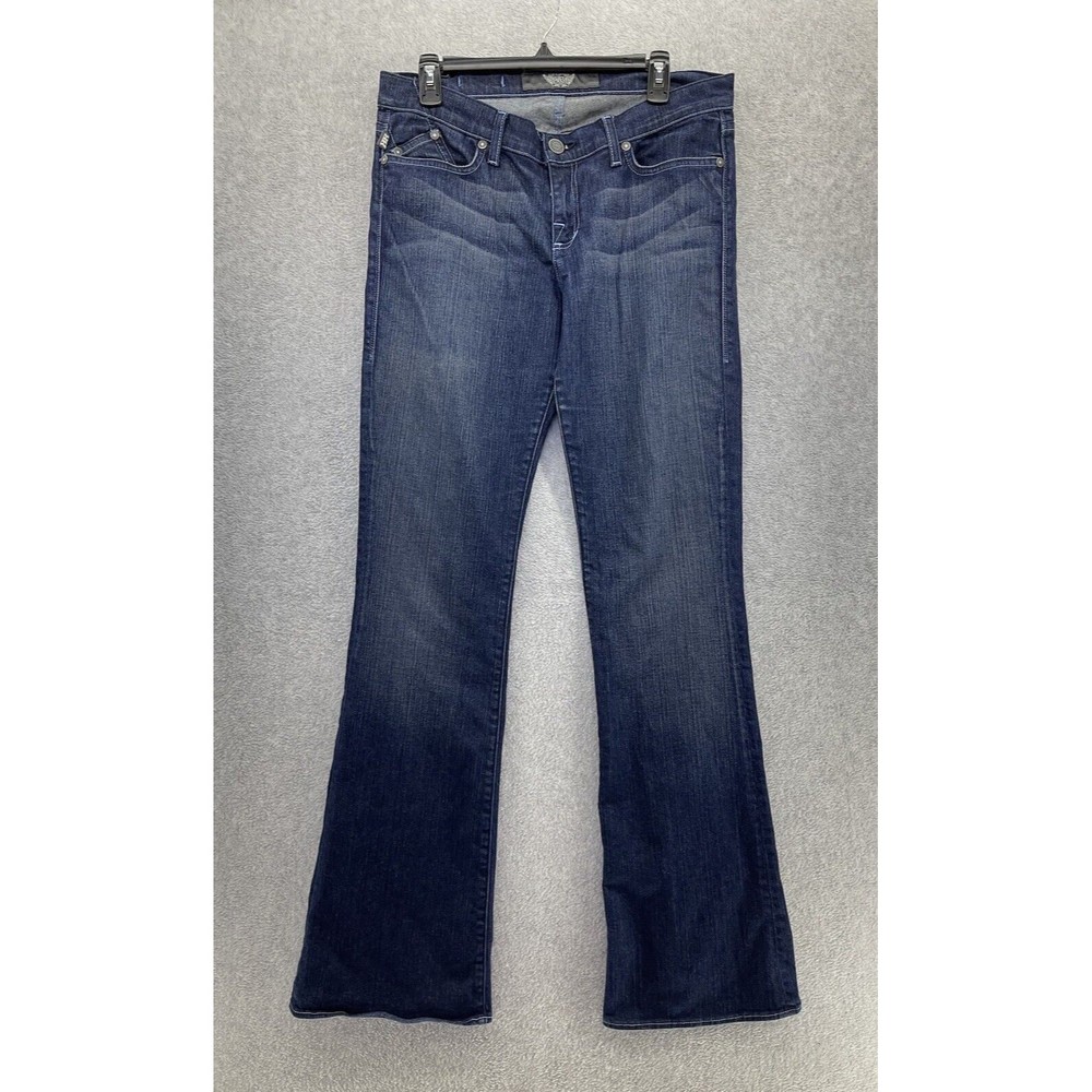 Rock & Republic Women's Blue Denim Jeans Dark Wash Boot Cut Size 32